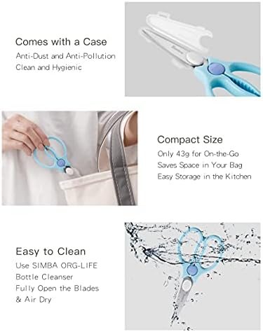 Simba Premium Portable Safety Food Scissors (Blue)