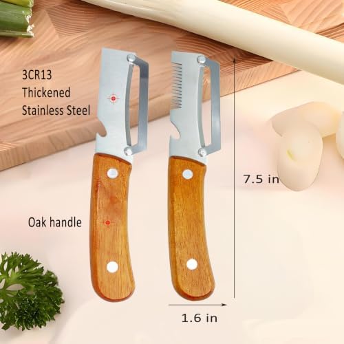 2PCS Multifunctional Vegetable Peeler for Kitchen, Scallion Shredder