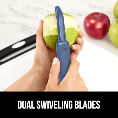 GORILLA GRIP® Patented BPA-Free Vegetable and Potato Peeler, Blue