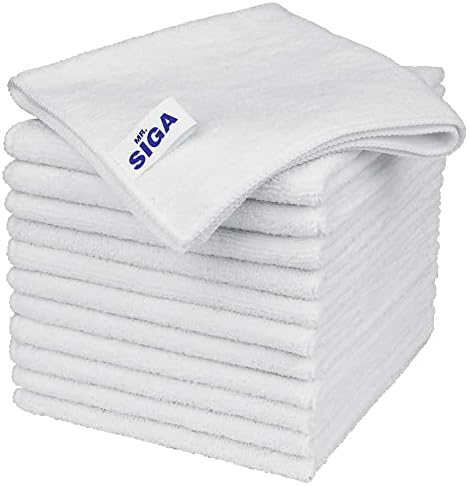 MR.SIGA Microfiber Cleaning Cloths, Streak Free Microfiber Towels, 12 Pack