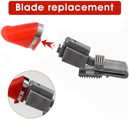 15 PCS Stainless Steel Replacement Blades, Electric Potato Cutter Accessory for Electric Rotating Potato Peeler Automatic Fruit Peeler Electrics Peeling Tool (Red)