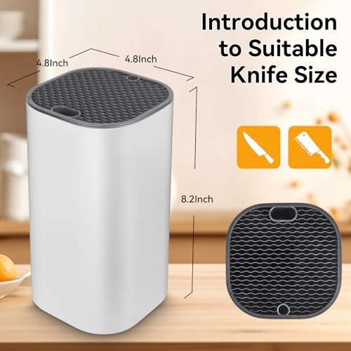 Ninonly Knife Block Without Knives 2 in 1 Detachable Kitchen Knife Holder