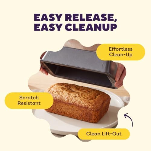 Wilton Platinum Non-Stick Loaf Pan, Made Without PFAS, 9 x 5 in