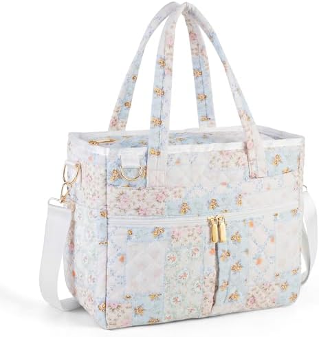 Large Lunch Box for Women, Insulated Lunch Bag for Work, Patchwork