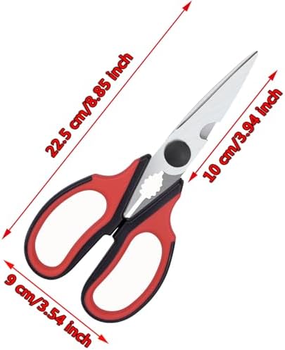 Left Handed Scissors and Left Handed Kitchen Scissors (2 Pack)