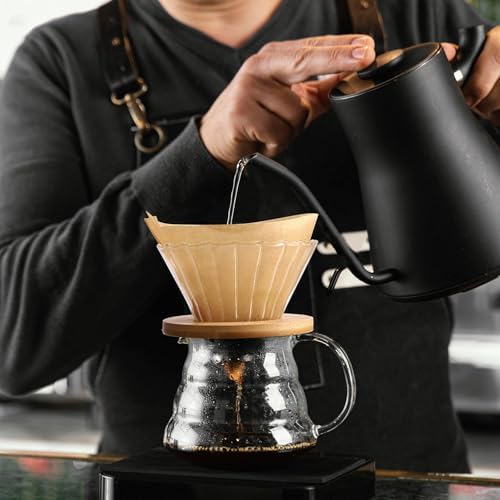 100 Count Coffee Filter, Size 02 Natural Unbleached Pour Over Coffee Filter