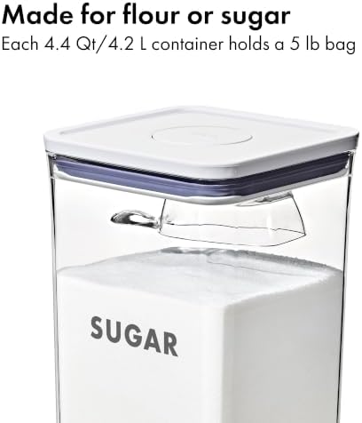 OXO Good Grips 2-Piece Prelabeled POP Container Set with Scoop