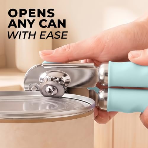 Zulay Kitchen Stainless Steel Swing Open Manual Can Opener Comfortable Grip