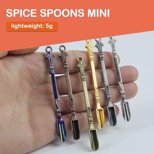 18-Pack Mini Spoons Metal Tiny Shovels 3-Inch Small Medicine Spoon