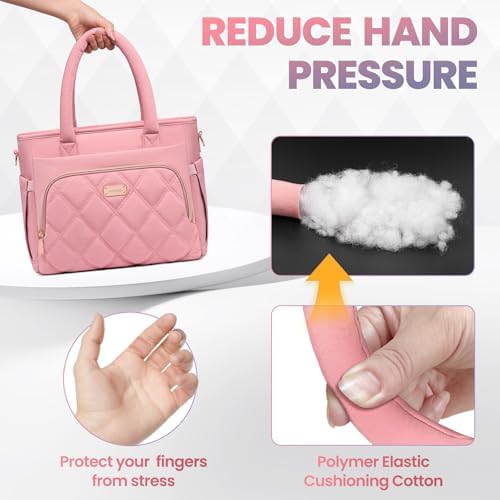 Artelaris Lunch Bag Women, Adult Insulated Lunch Box, Leakproof Lunch Cooler Bag, Reusable Large Lunch Cooler for Work, Picnic, Travel (Pink)