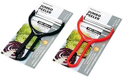JapanBargain 3000, Japanese Peeler for Vegetable Fruit zucchini Potato, Wide Cabbage Peeler, Made in Japan, Assorted Color, 2-Pack