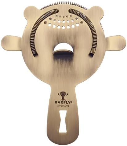 Barfly 4 Prong Heavy Duty Bar Strainer, Antique Gold