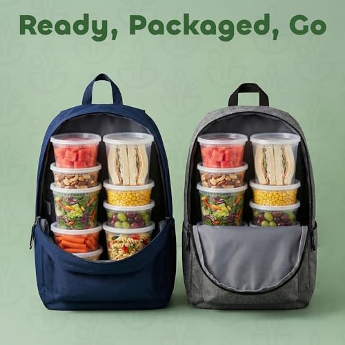 120 Sets Plastic Food Storage Deli Containers w/ Lids 8oz 16oz & 32oz Quart