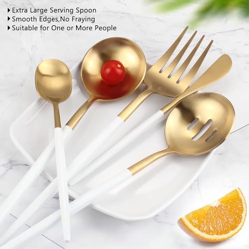 Whitegold Serving Utensils Set, 5pc Stainless Steel Serving Spoons
