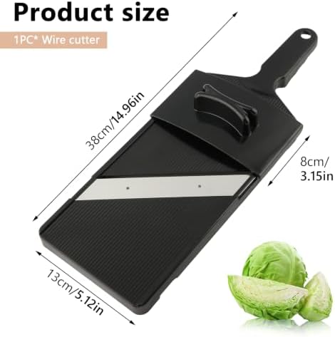 Cabbage Slicer-Thin Julienne, 0.04 in, Julienne Cutter for Making Salad,