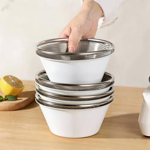 Mini Colander with Small Mixing Strainer Bowl,Small Strainer for Fruit,Rice