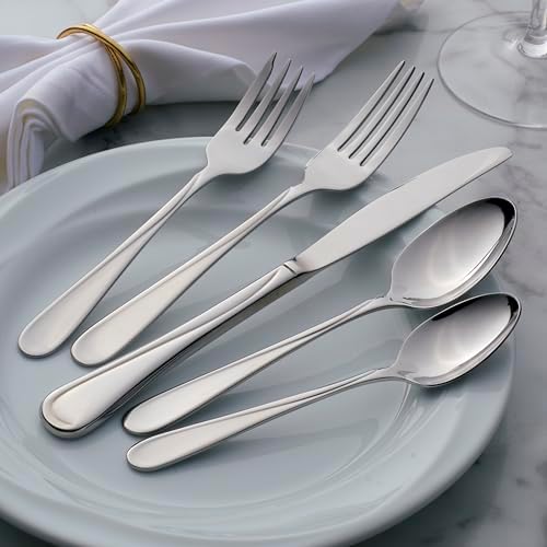 Oneida Flatware Flight Teaspoons 18/0 Silverware Set for 6, (6-Piece)