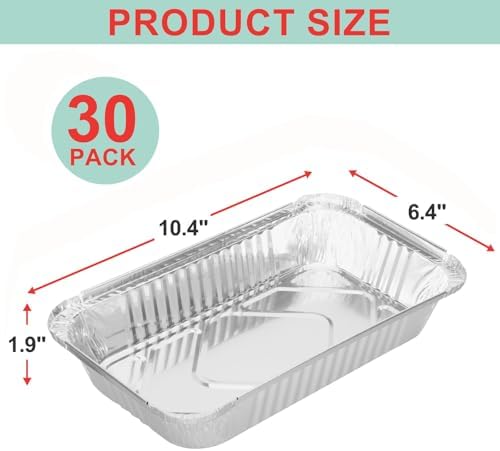 30 PCS Grill Drip Pan Liners for Charbroil 2425514W12 Big Easy Turkey Fryer