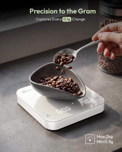 Maestri House S2 Espresso Coffee Scale with Timer 0.1g Precision Shot Scale