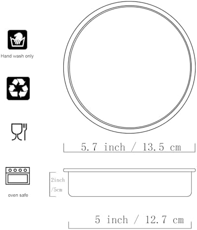 Round Cake Pans, 5×2 Inch, Set of 2