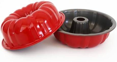 7 Inch Nonstick Fluted Tube Cake Pan, Round Tube Kugelhopf Mold