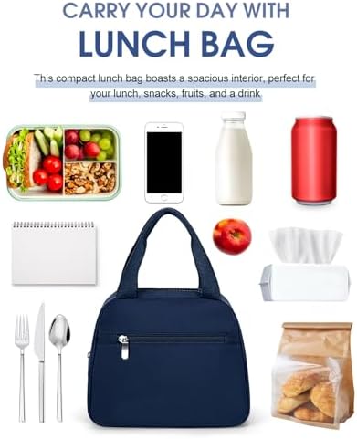 Lunch Bag, Small Insulated Lunch Box for Women Men
