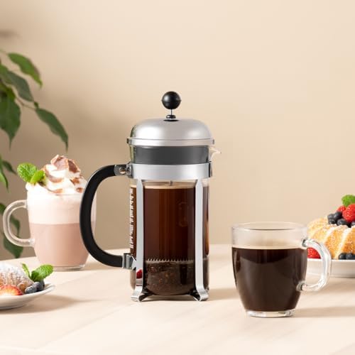 Bodum 12oz Bistro Coffee Mug Single-Wall Tempered Glass, 8 Pack, Clear