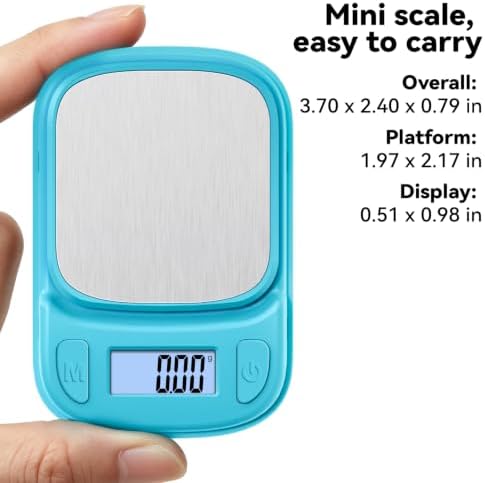 Fuzion Digital Pocket Gram Scale 500g x 0.01g, Mini Jewelry Scale ASTRO-500