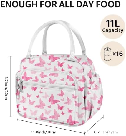 Lunch Bag Women Stylish Quilted Lunch Boxes for Adult Fit and Fresh Cooler Insulated Lunchbox for Work Cute Small 11 Liters Compact Lunchbag Waterproof