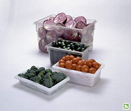 Rubbermaid Commercial Products Food Storage Box, 2.75 Gallon Capacity, White, for Restaurant/Kitchen/Cafeteria