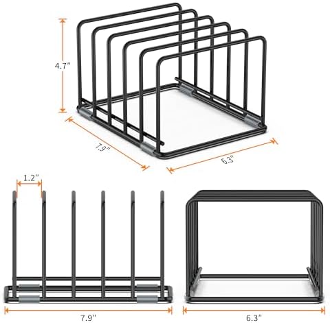 Cutting Board Organizer, Kitchen Cabinet Organizer