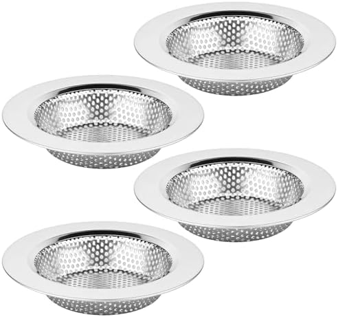Chefbee 4PCS 4.4" Stainless Steel Kitchen Sink Drain Strainer Food Catcher