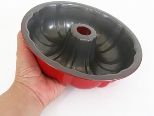 7 Inch Nonstick Fluted Tube Cake Pan, Round Tube Kugelhopf Mold