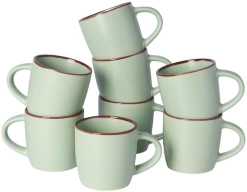 famiware Mercury Coffee Mugs 13 oz, Coffee Mugs Set of 8 with Handle
