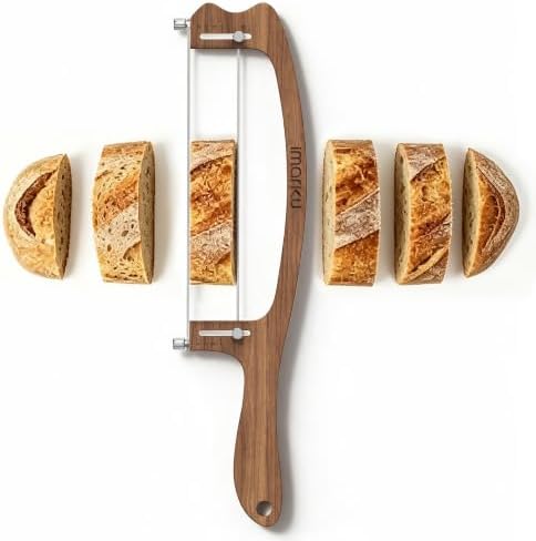 imarku 10 Inch Bread Slicer,Adjustable Thickness Homemade Bread Knife
