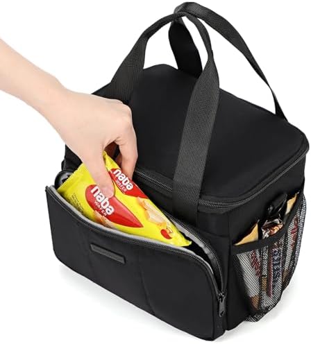 NISHEL Lunch Bag for Women, Insulated Lunch Box with Adjustable Strap