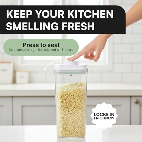 Bop Top Airtight Food Storage Containers | Pop-Top Lid | 10.5 Cups / 84 Oz