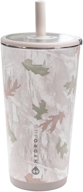 HydroJug Everyday Tumbler 20 oz, Ceramic-Lined Straw Cup, Camo
