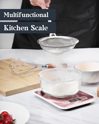 Food Scale, Digital Kitchen Scale with Grams & Ounces Units, 11lb