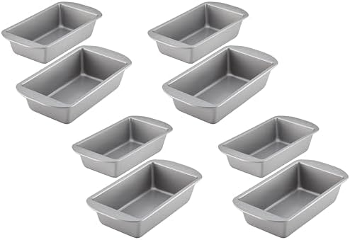 Farberware Bakeware Meatloaf/Nonstick Baking Loaf Pan Set, Two 9-Inch x 5-Inch, Gray (Pack of 4)