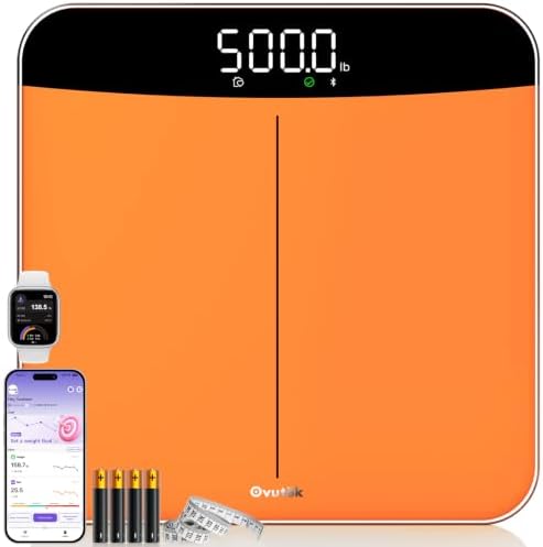 Ovutek 500lb Digital Bathroom Scale with Body Weight Trends App