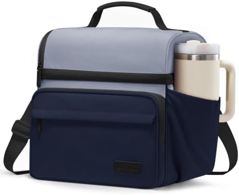 LOVEVOOK Lunch Bag for Men Women, Insulated Lunch Box, Large Cooler Lunbox