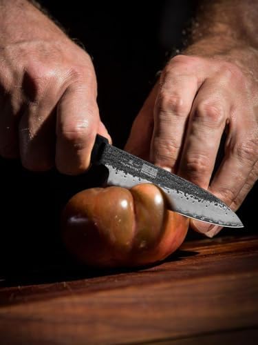 HOSHANHO 7 Pcs Knife Set with Magnetic Knife Block, Ultra Sharp Knife Set