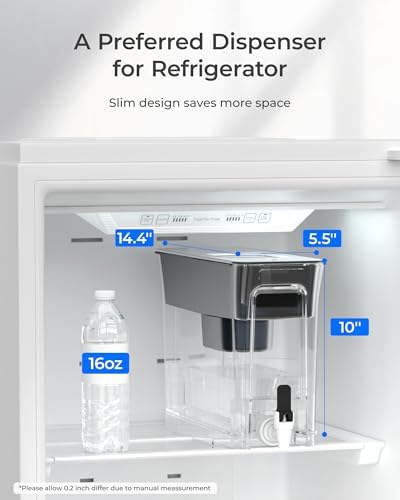 Waterdrop WFD-40L-A Water Filter Dispenser, Alkaline Filtration, Black