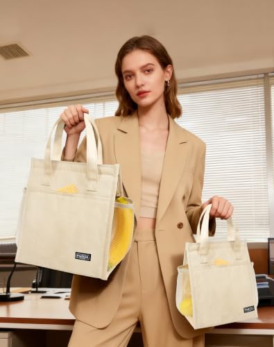 Fmeida 9L Insulated Lunch Bag Women, Reusable Cooler Tote Thermal Snack Bag