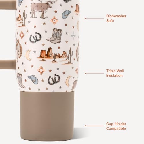 HydroJug Coffee Traveler 20oz Ceramic-Lined Mug with Handle, Mesa