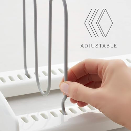 YouCopia StoreMore Pan + Lid Rack 12", Adjustable Divider Pot Lid Organizer