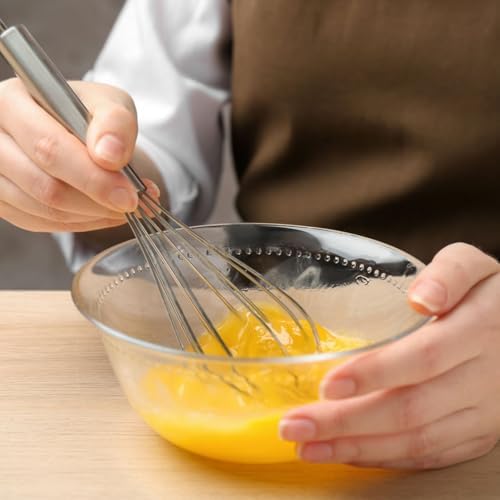 NileHome 2-Pack Stainless Steel Whisk Set,Kitchen Utensils for Cooking