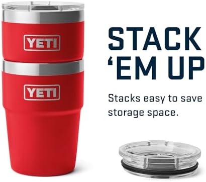 YETI Rambler 16 oz Stackable Tumbler, Vacuum Insulated, Stainless Steel with MagSlider Lid