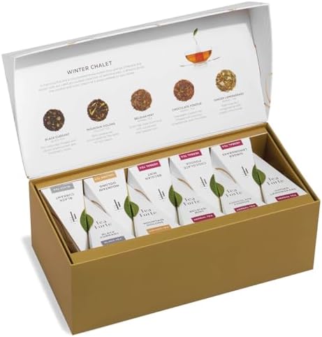 Tea Forte Tea Sampler, 20 Pyramid Infuser Bags, Premium Tea Gift Set